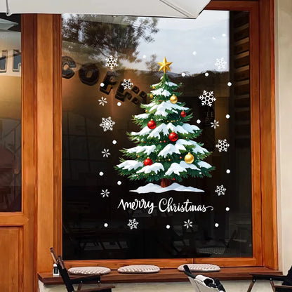 Colorful 3D Christmas Tree Wall Decal