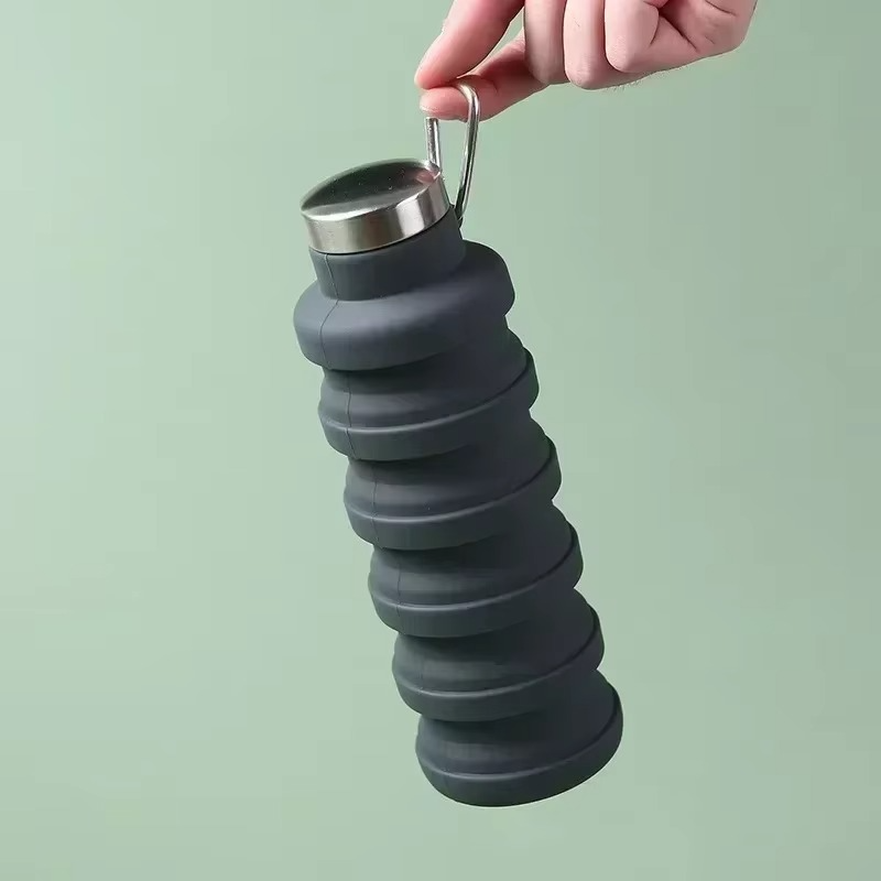 Compact Folding Water Bottle - Lightweight Travel Cup