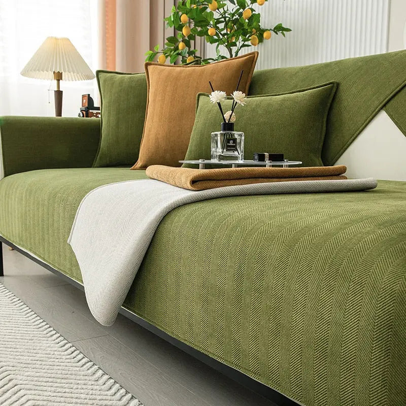 Yeezlab | Grippy Faux Leather Sofa Protector