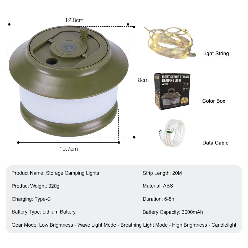 Bright Portable LED Camping Light Strip