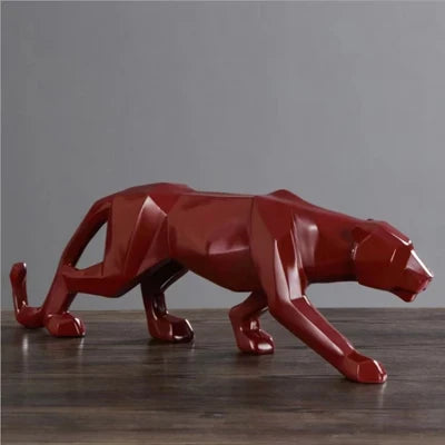 Unique Resin Leopard Desk Figure