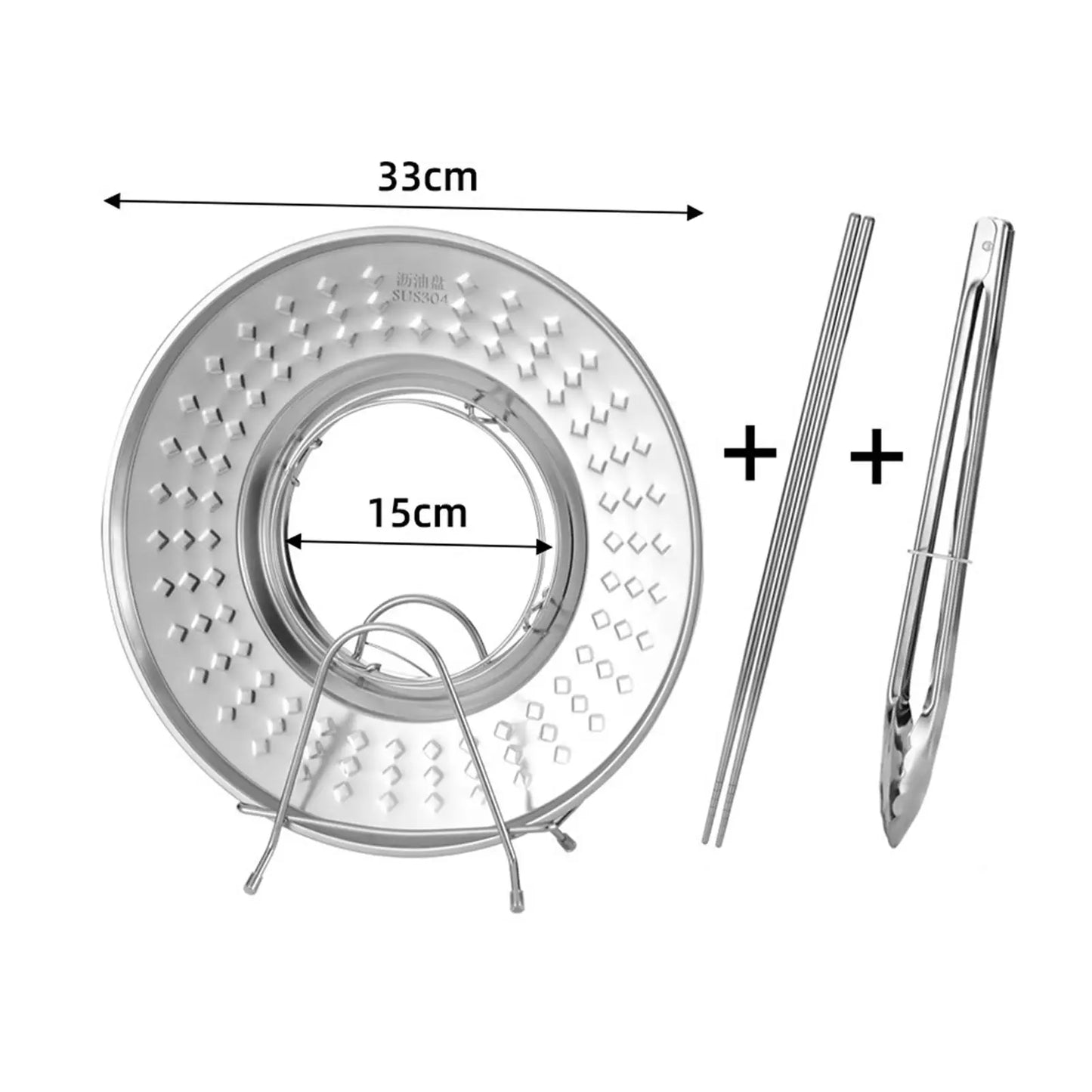 Durable Kitchen Strainer Oil Filter Tray Rack