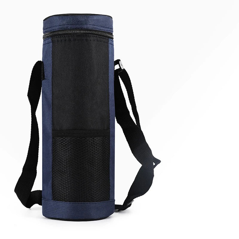 Insulated Water Bottle Bag 10×10×29cm - Durable Outdoor Cooler Pouch