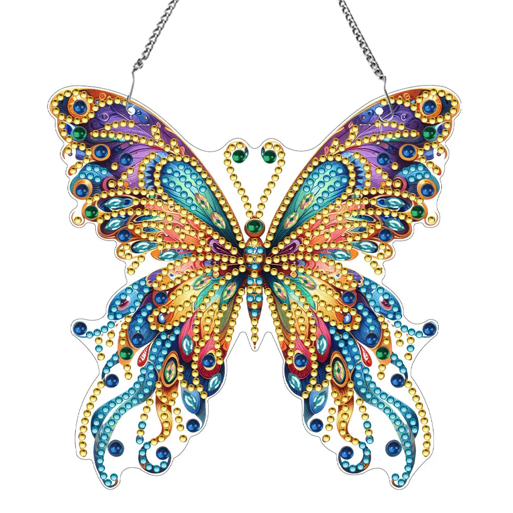 Colorful Diamond Painting Butterfly Pendant Decoration
