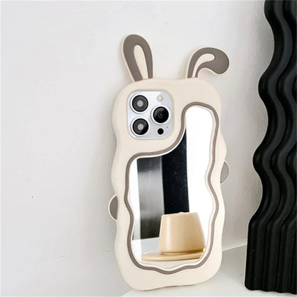 Fun Cartoon Phone Case with Mirror