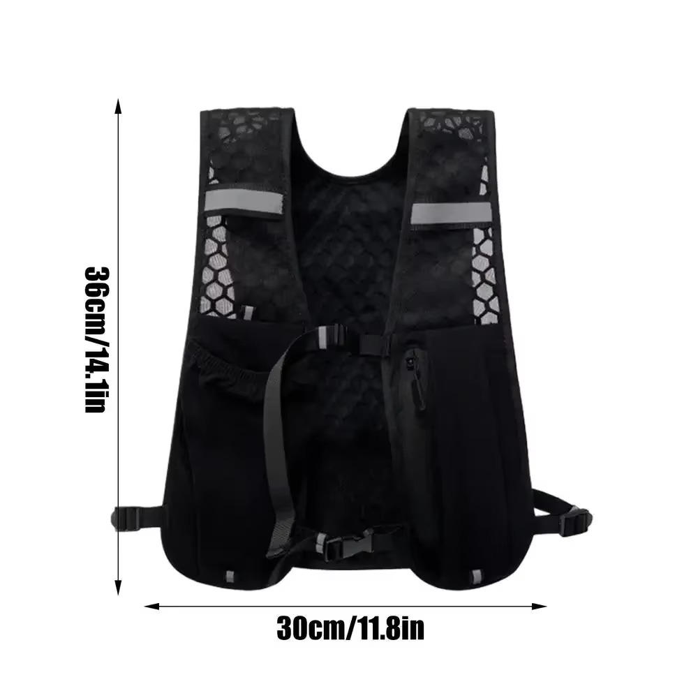 Yeezlab | Athletic Water Vest With Reflective Straps And Ventilated Mesh