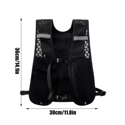 Yeezlab | Athletic Water Vest With Reflective Straps And Ventilated Mesh