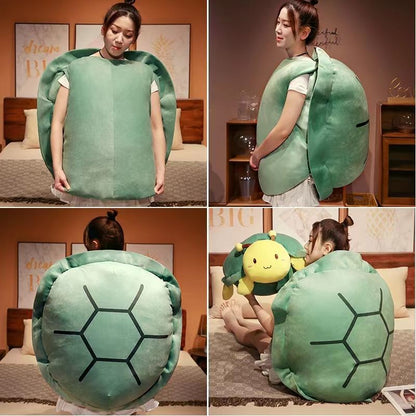 Large Turtle Shaped Cozy Pillow