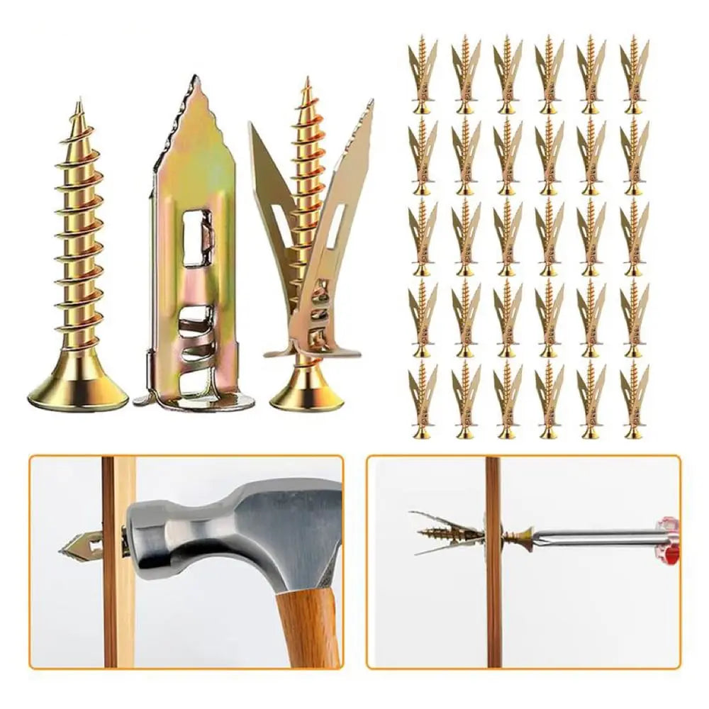 Easy Install Drywall Anchors with Screws - Yeezlab