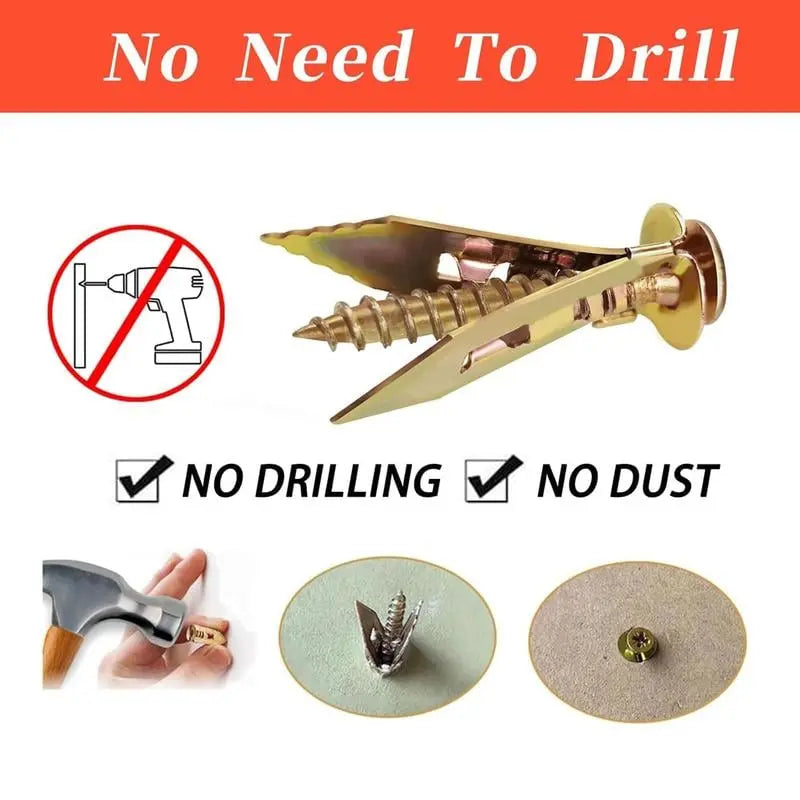 Easy Install Drywall Anchors with Screws