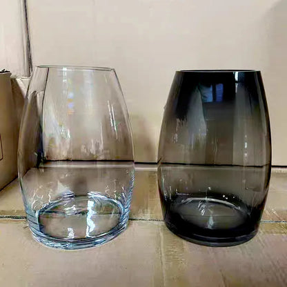 Small Minimalist Decorative Glass Vase