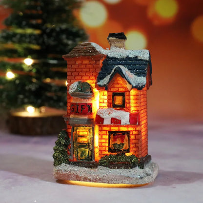 Colorful LED Christmas Home Decor Figurines
