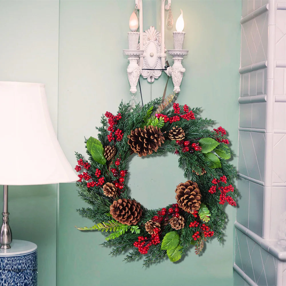 Fresh Holiday Red Berry Wreath