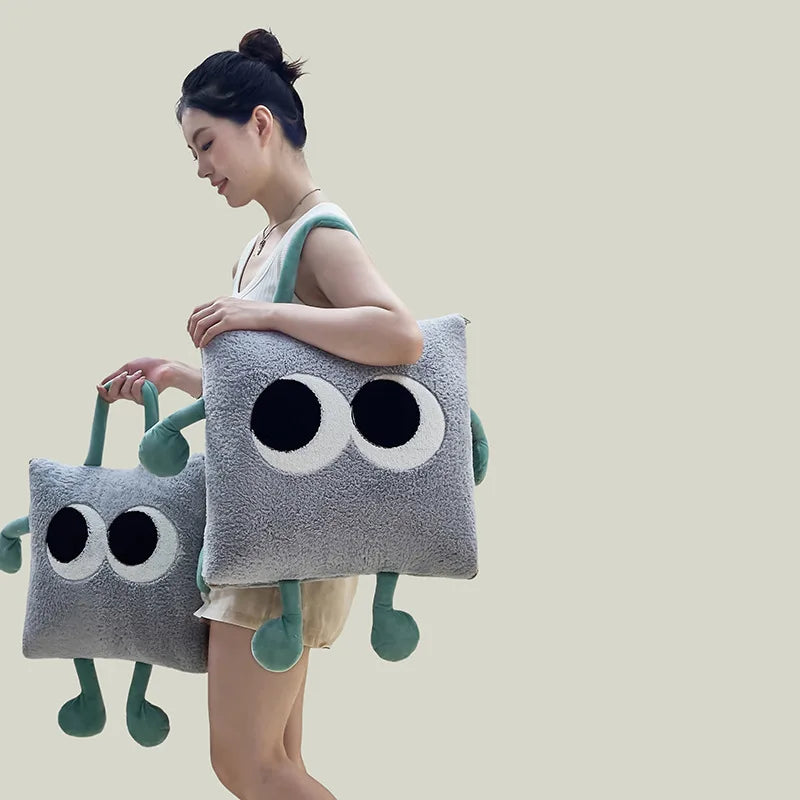 Cozy Fun Plush Travel Blanket Pillow - Yeezlab