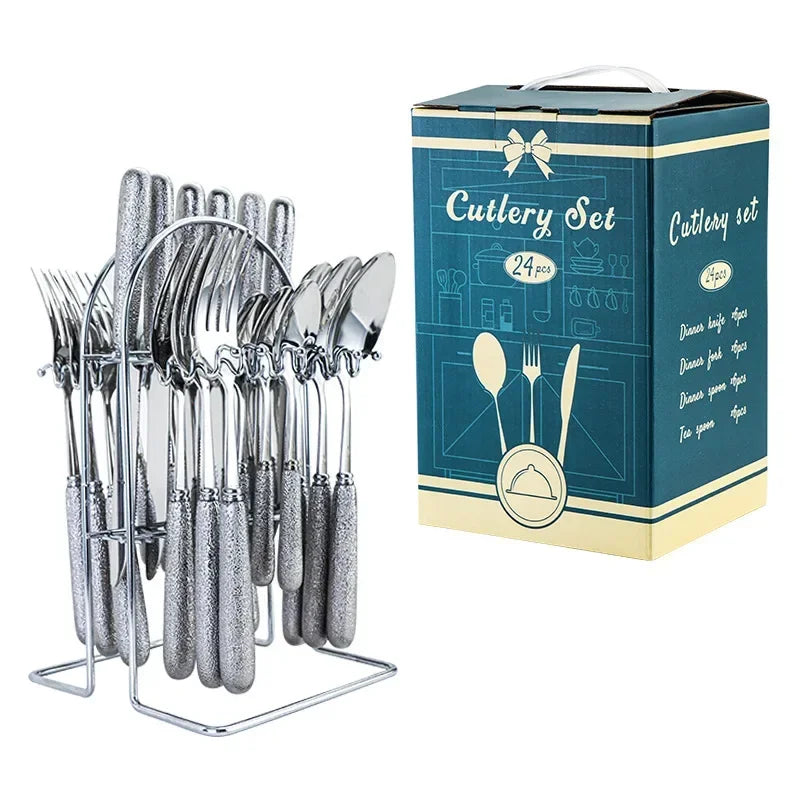 Premium Stainless Steel Silverware Set for Daily Use