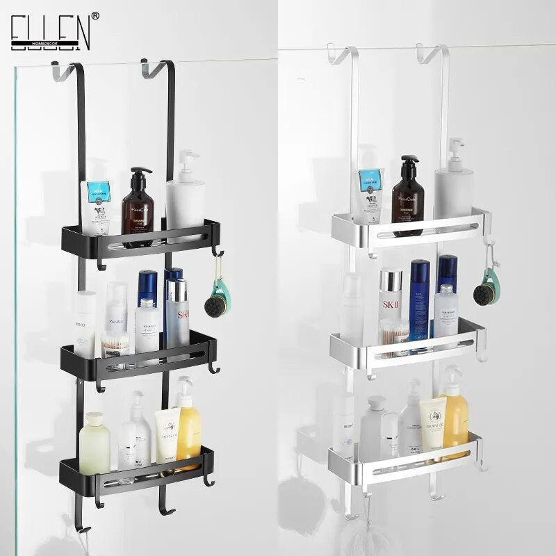 Stylish Bathroom Double Layer Shower Caddy Rack