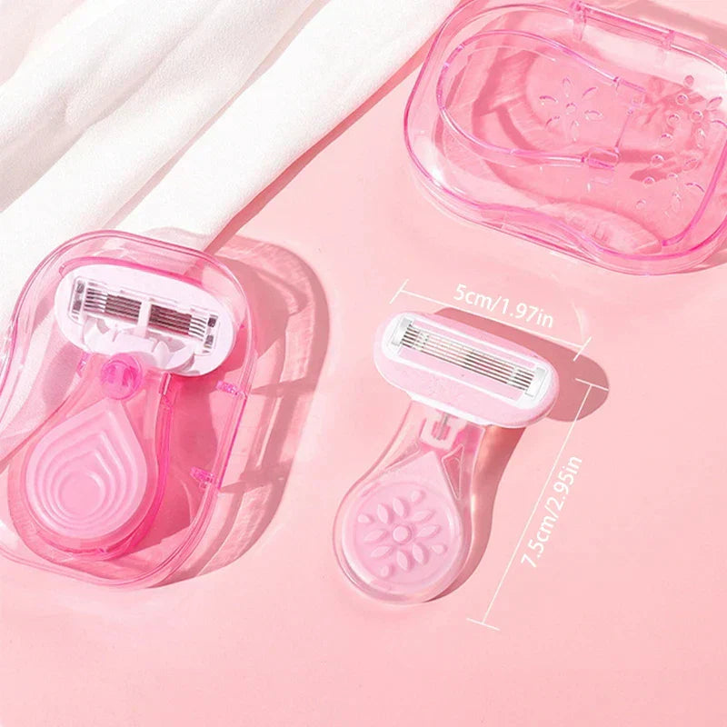 Travel Pink Lady Safety Razor Kit