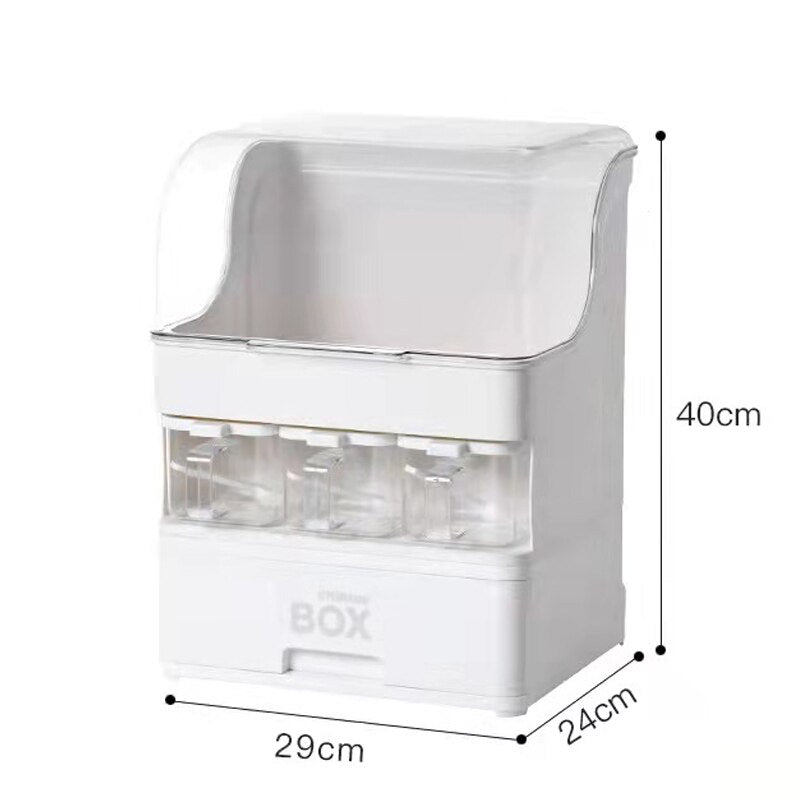 Space Saving Double Tier Spice Rack Organizer