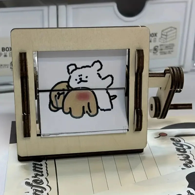 Creative Wooden Animation Kit DIY Desktop Toy