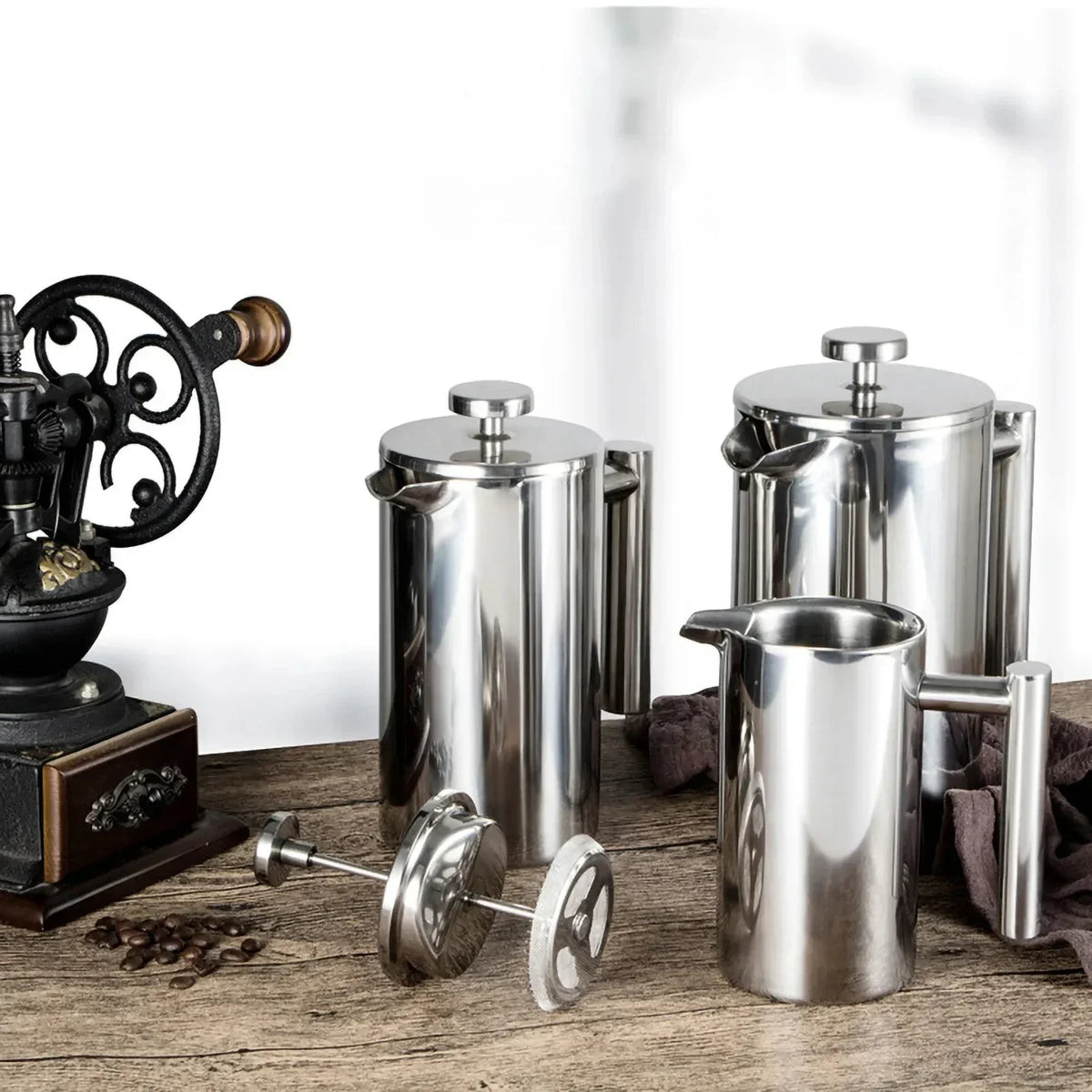 Premium Metal French Coffee Brewer
