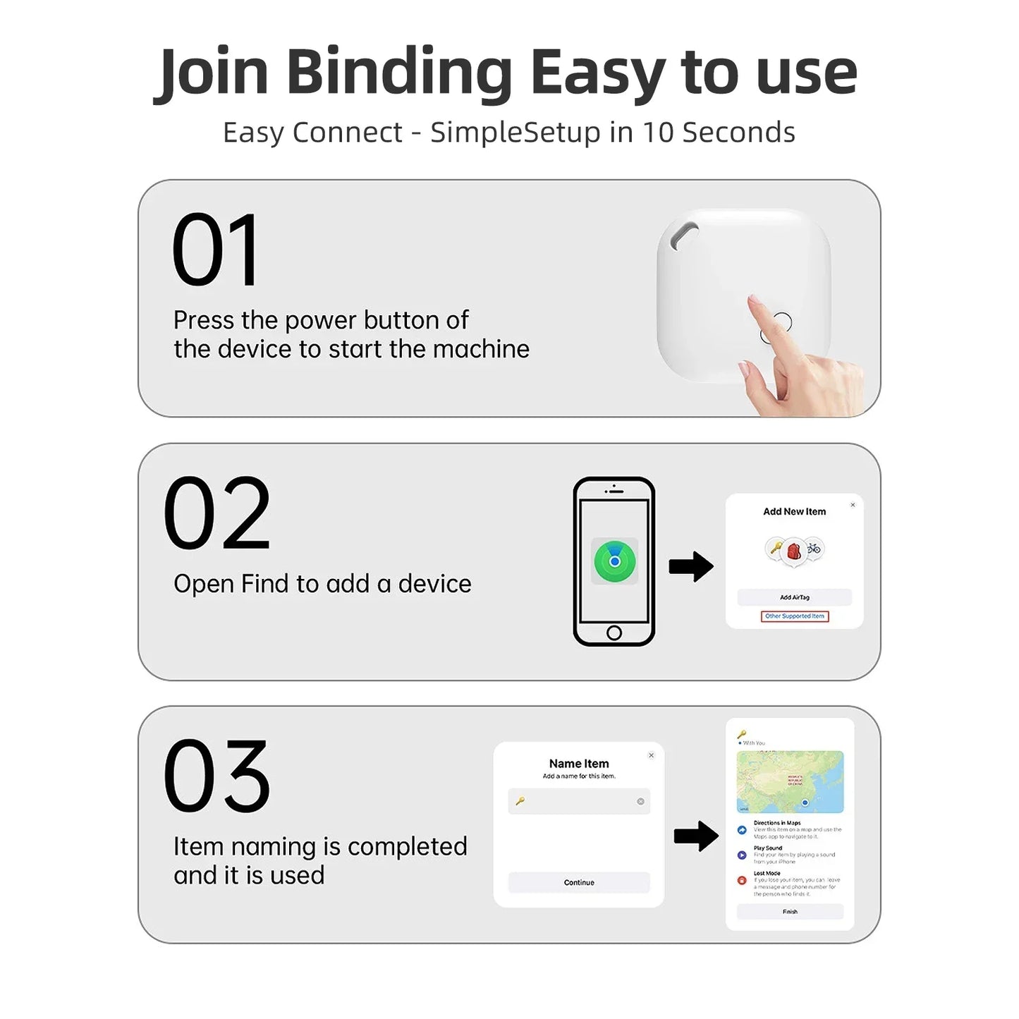Small GPS Personal Item Finder Tracker Device