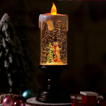 Frosted Glass Holiday Candle Lamp - Yeezlab
