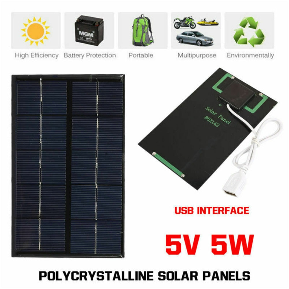 Outdoor Solar Powered USB Portable Charger Panel - Yeezlab