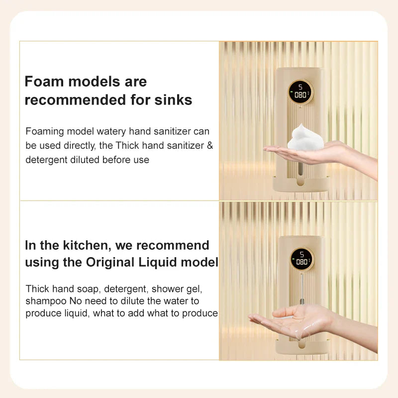 Touchless Automatic Foam Soap Dispenser with LED Display