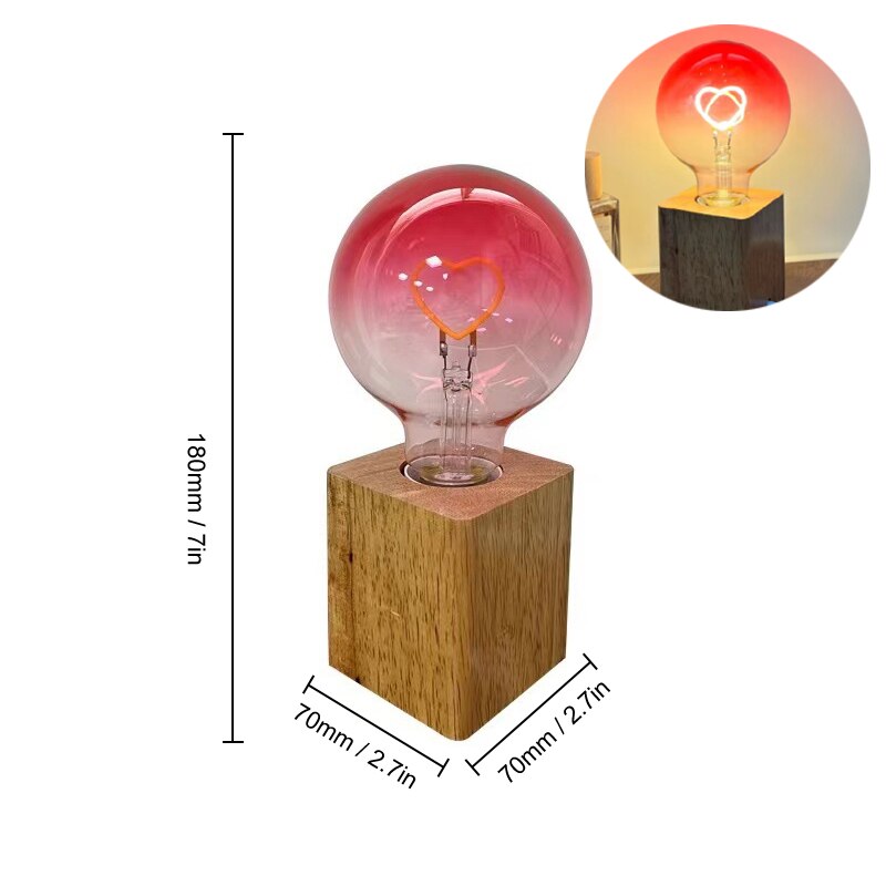 Romantic Heart Shaped LED Mood Lamp
