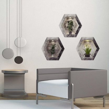 Stylish Wall Artificial Plant Decals