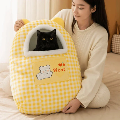 Cozy Kitty Warm Pet Bed House