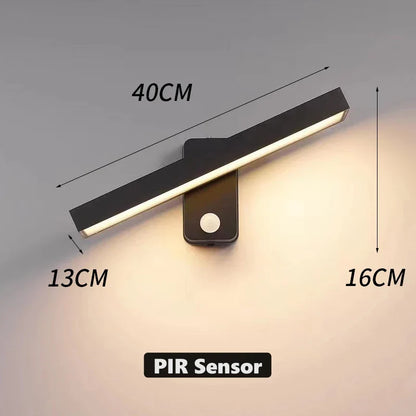 Outdoor Motion Sensor LED Wall Lamp Adjustable
