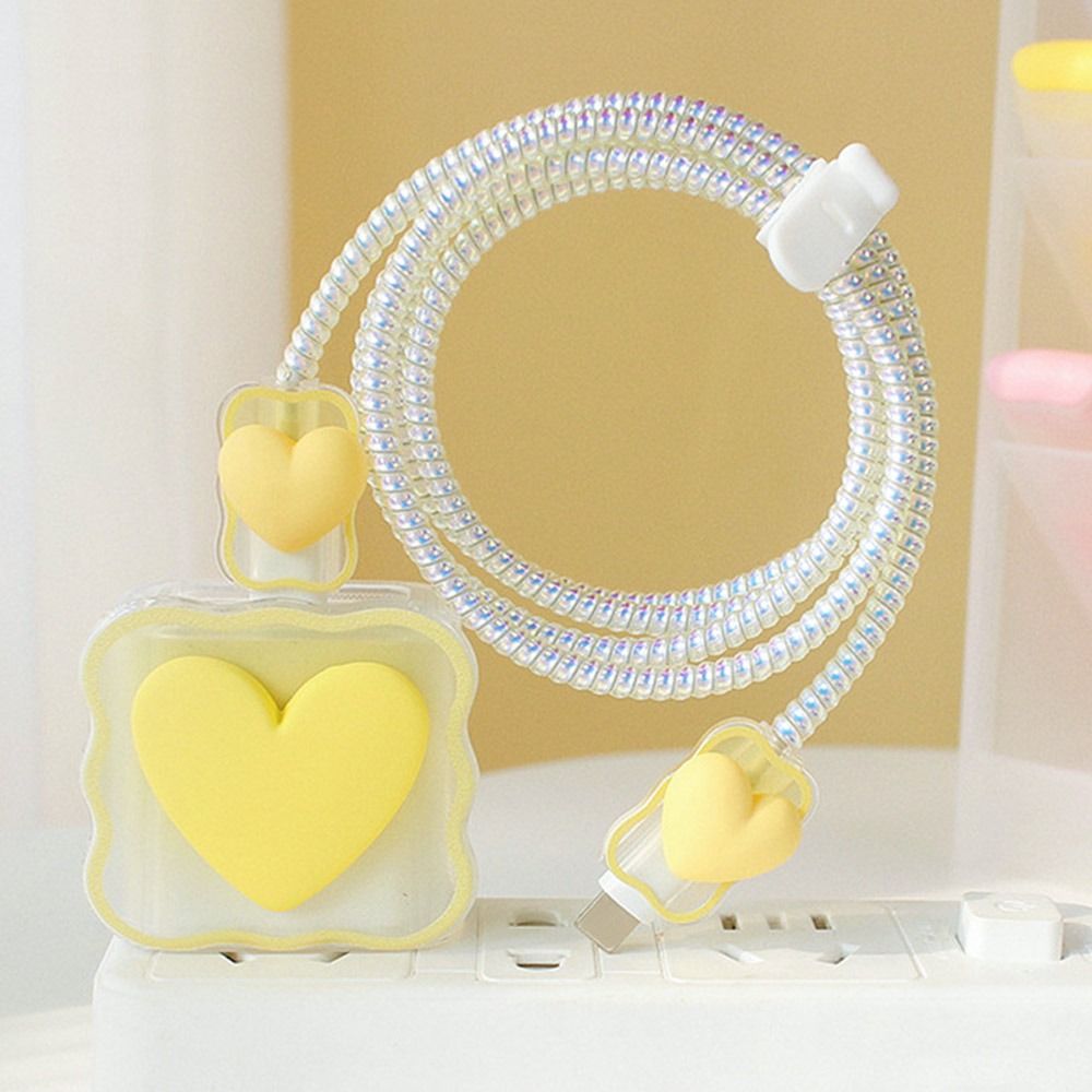 Clear Phone Charging Cable Cover Protector