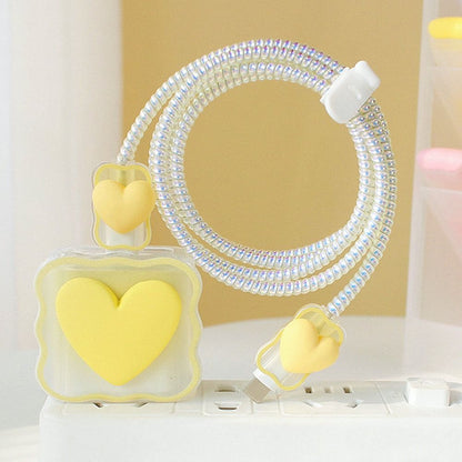 Clear Phone Charging Cable Cover Protector