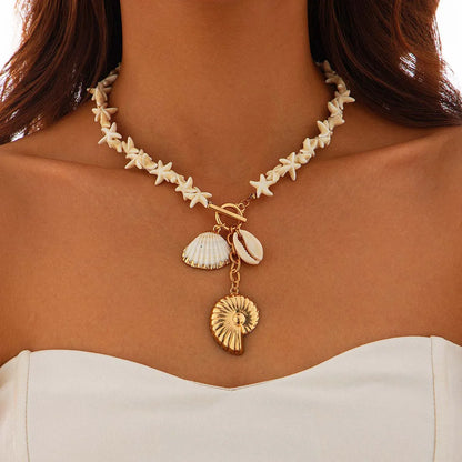 Trendy Ocean Shell Jewelry Set