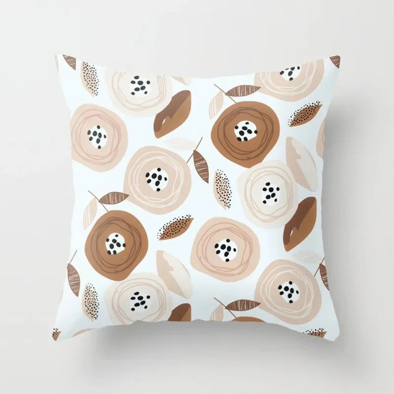 Soft Floral Pillow Cover for Home Decor
