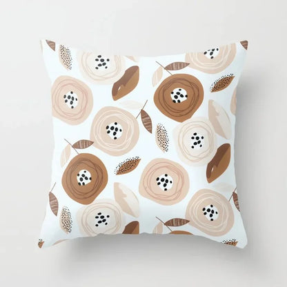 Soft Floral Pillow Cover for Home Decor