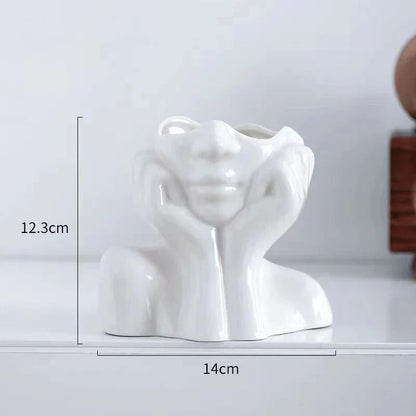 Modern Artistic Face Vase for Chic Home Decor