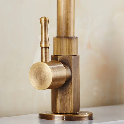Classic Brass Swan Neck Kitchen Faucet