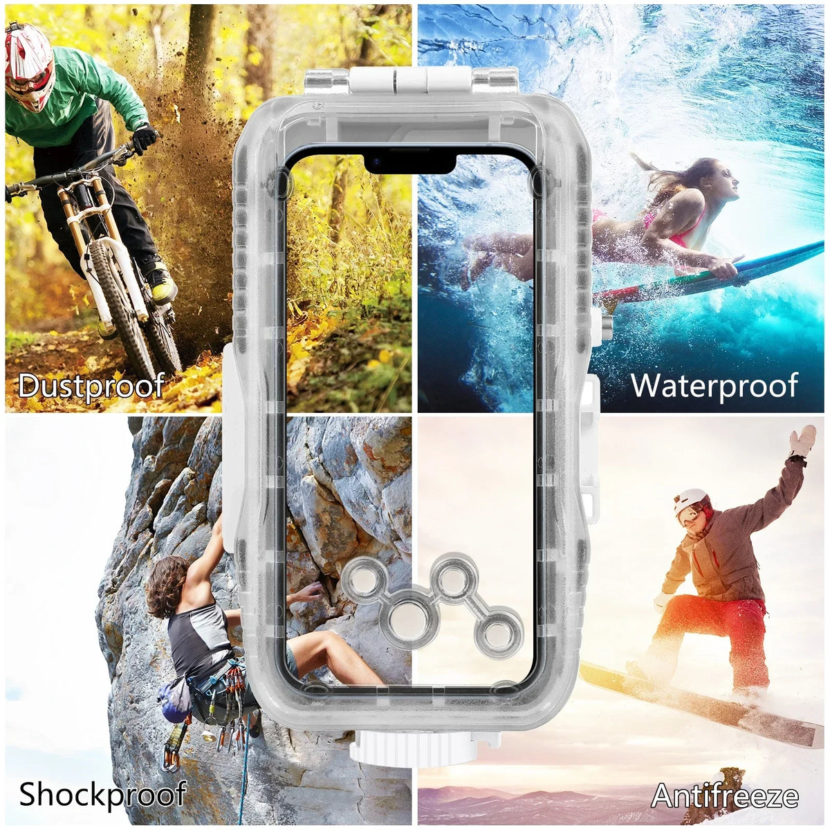 Waterproof iPhone Diving Case with 40m Depth Protection