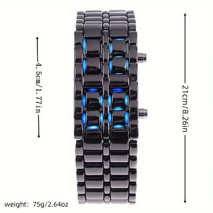 Colorful LED Flowing Digital Watch