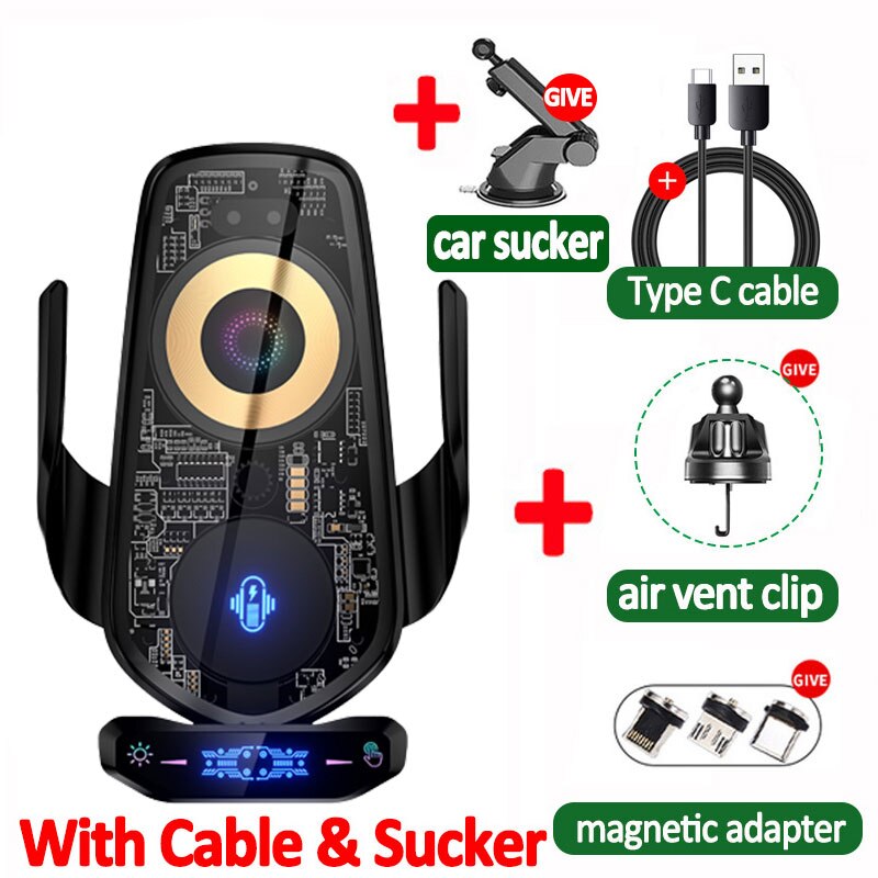 Easy Mount Wireless Car Phone Charger Holder - Yeezlab
