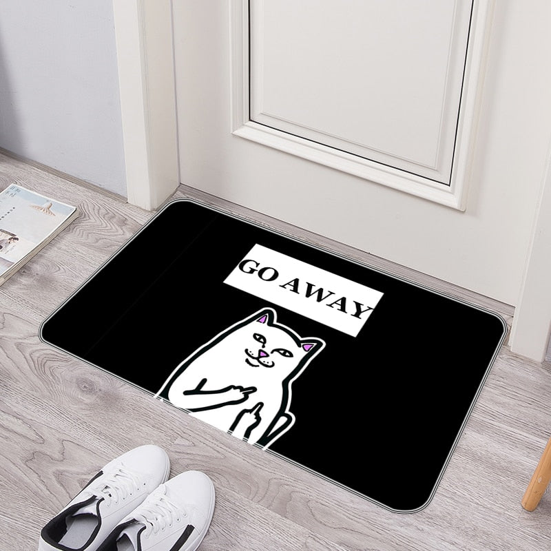 Humorous Welcome Washable Non Slip Door Mat