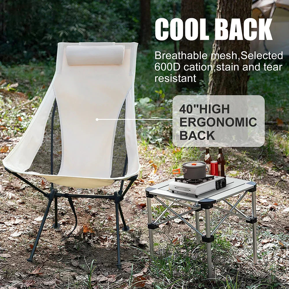 Portable Folding Outdoor Chair Aluminum Frame