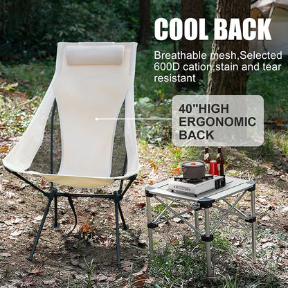 Portable Folding Outdoor Chair Aluminum Frame