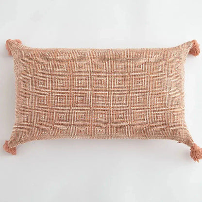 Stylish Home Cushion Cover with Decorative Tassels