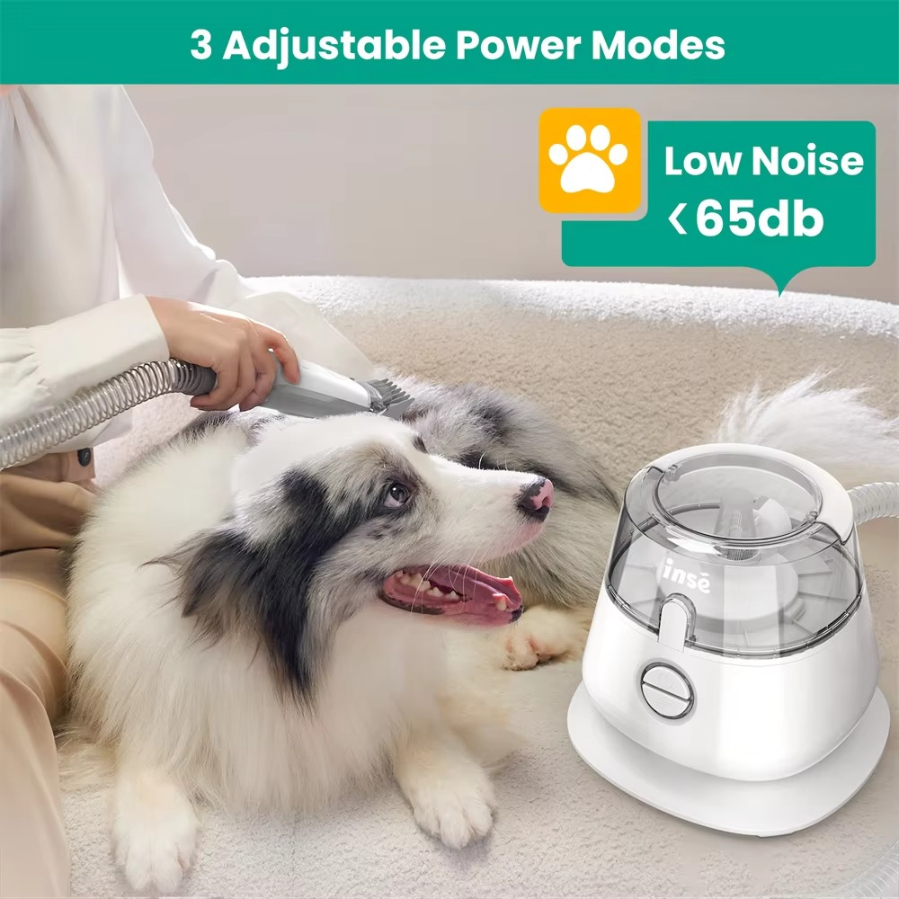 Pet Grooming Kit with Vacuum & Shedding Tools