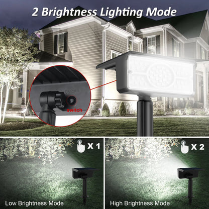 Solar Powered LED Outdoor Spotlight