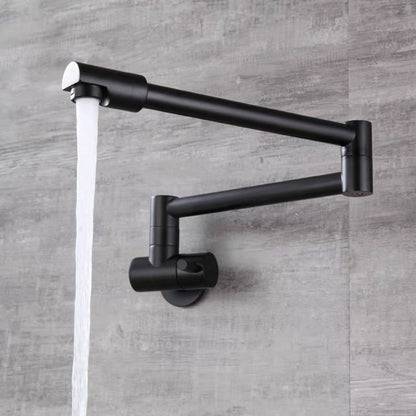 Space-Saving Foldable Chrome Kitchen Faucet