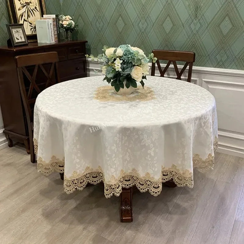 Elegant Floral Table Cover - Yeezlab